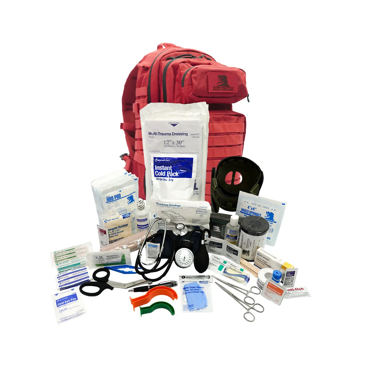 First Aid Only Tactical Trauma førstehjelpssekk rød blødning