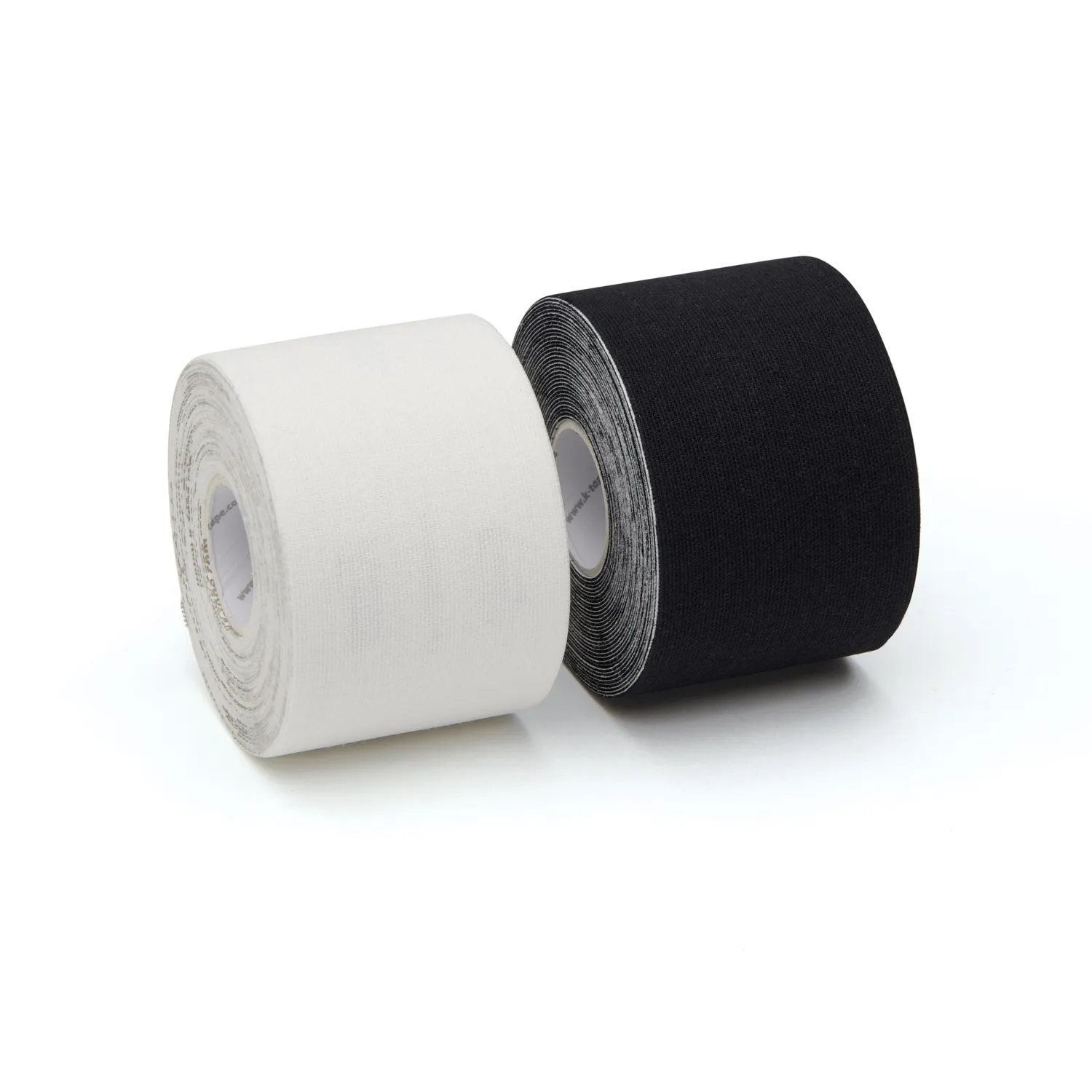 K-tape Team kinesiologitape hvit svart 2 x 5 m elastisk