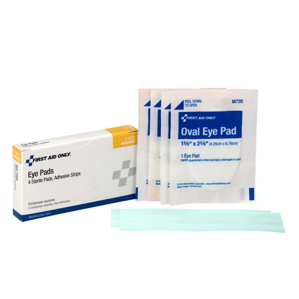 First Aid Only øyekompress sterile 4-pk med strips