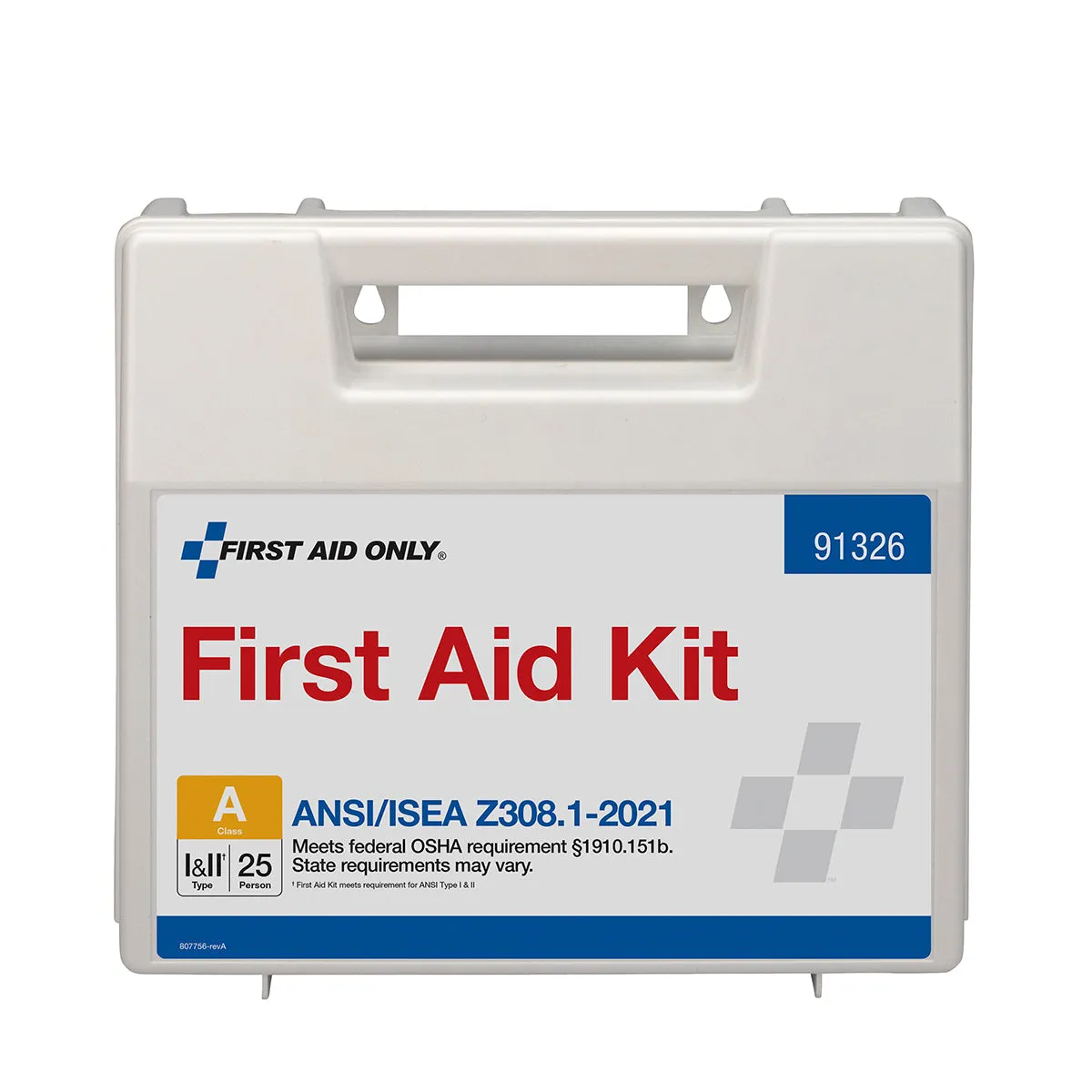 First Aid Only 25 Person førstehjelpskoffert plast 94 deler
