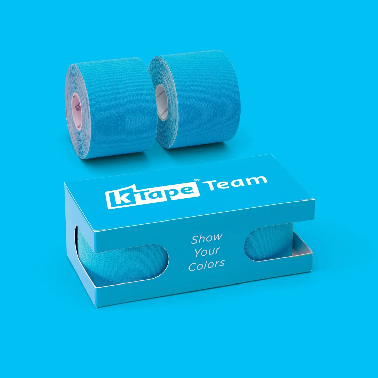 K-tape Team Blue kinesiologitape 2x5m blå lateksfri