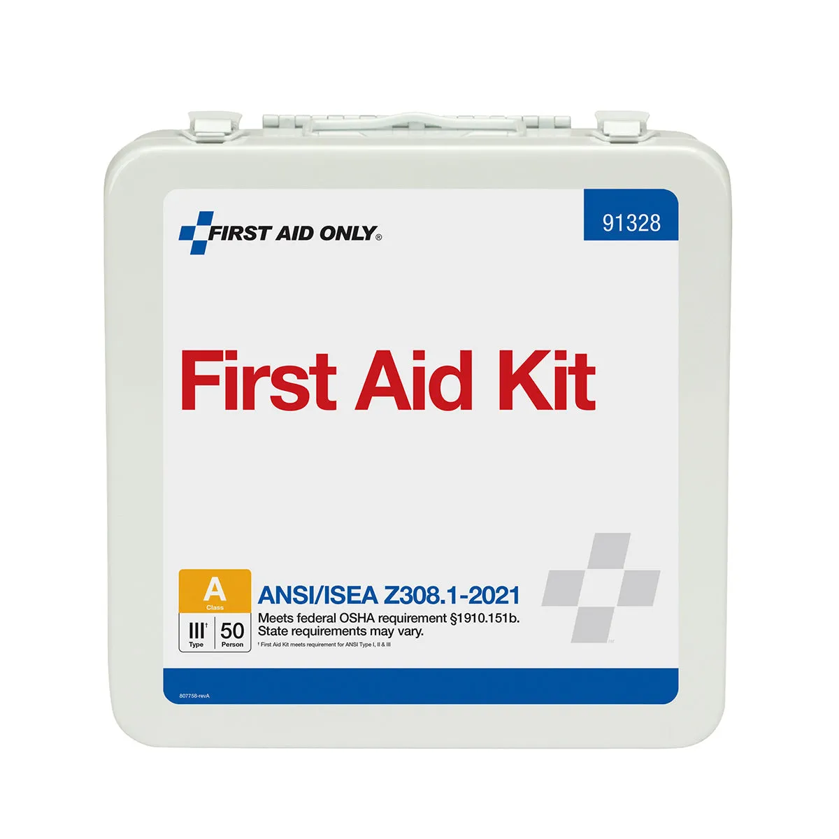 First Aid Only 50 personer førstehjelpsskrin metall 184 deler