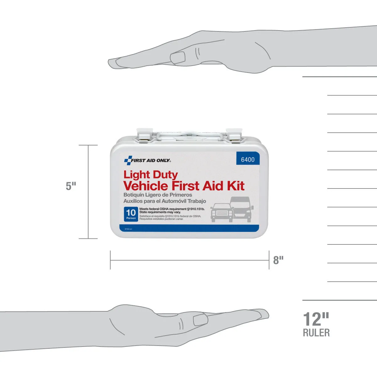 First Aid Only førstehjelpsskrin bil 10 personer 76 deler