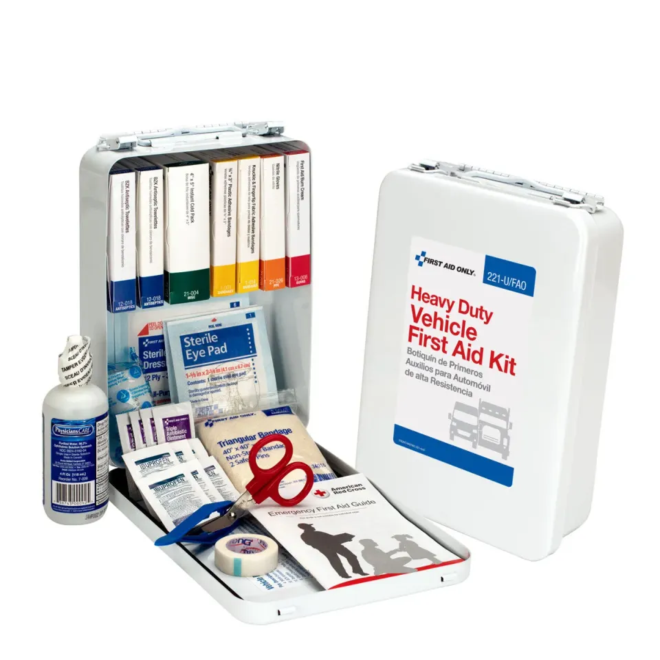 First Aid Only Vehicle førstehjelpssett 25 personer 85 deler metall