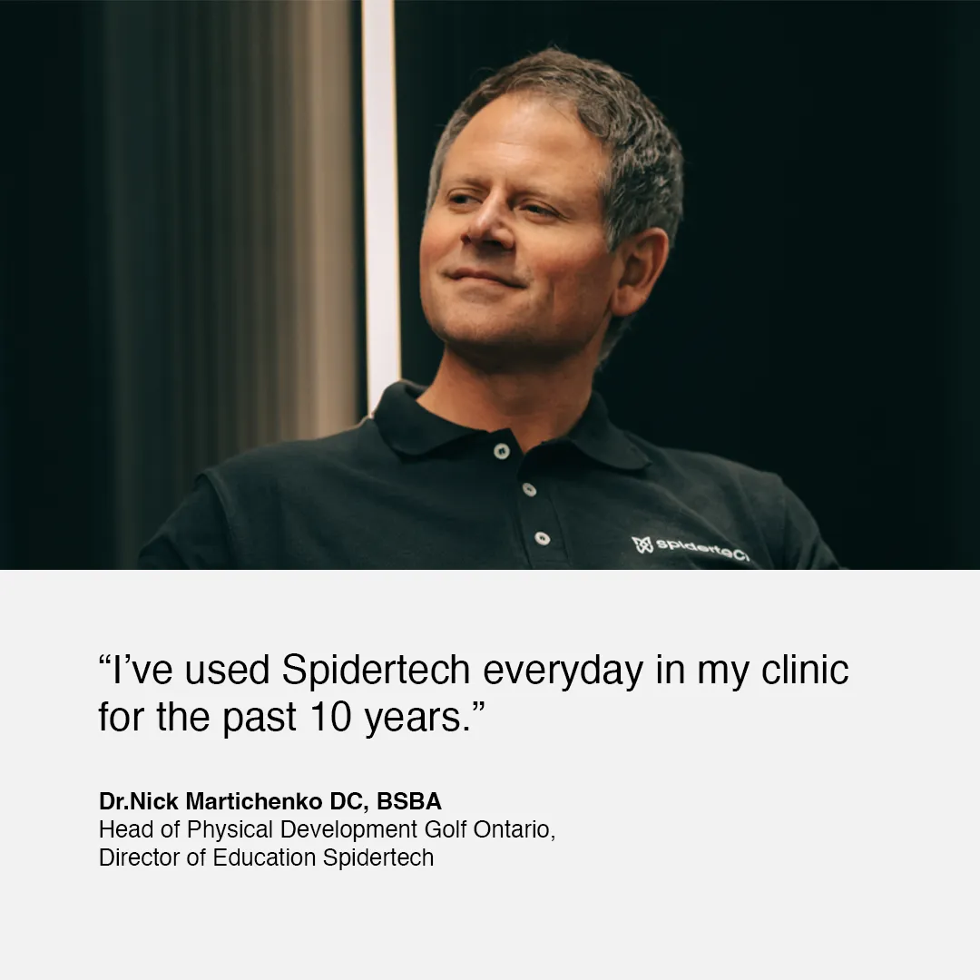 SpiderTech i-Strip kinesiologitape blå boks mot spenning