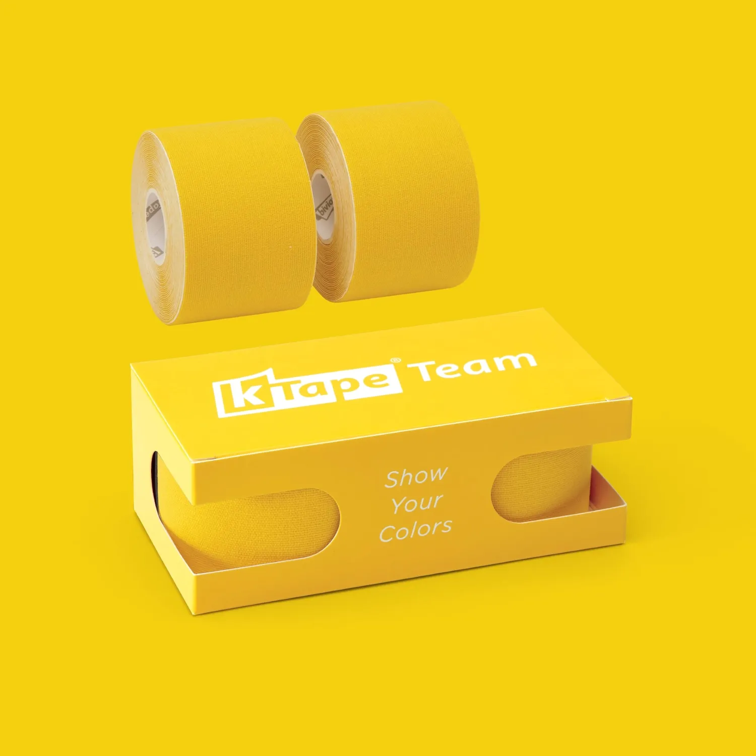 K-tape Team kinesiologitape gul 2x5 m pustende