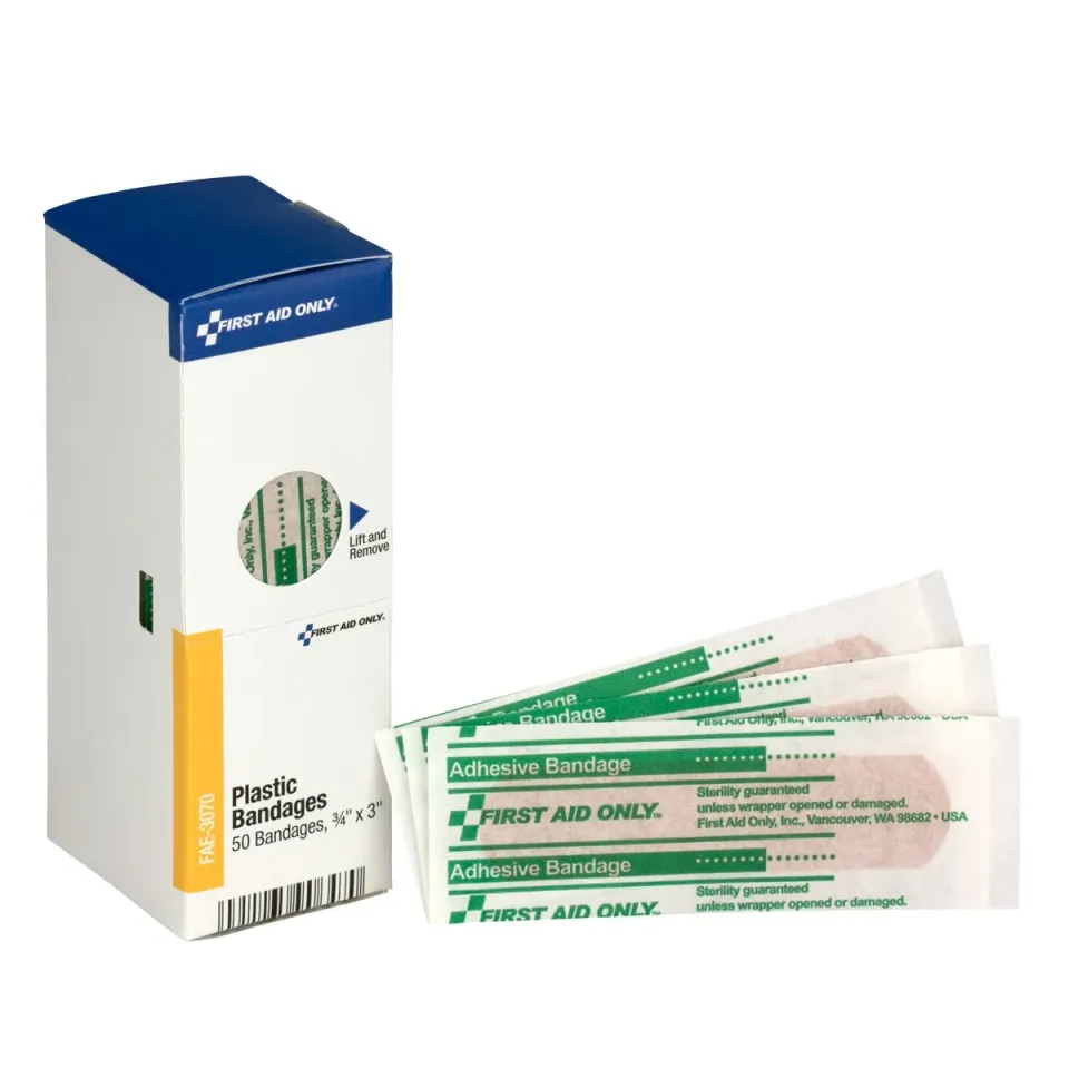 First Aid Only SmartCompliance plastplaster 1,9x7,6cm 50 stk