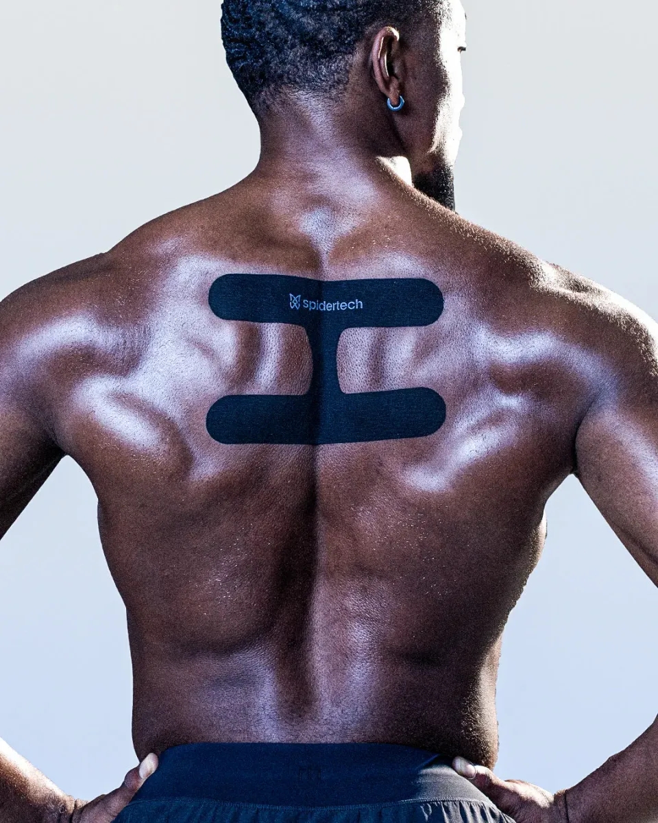SpiderTech Pro Postural kinesiologitape blå 2-pakning holdning