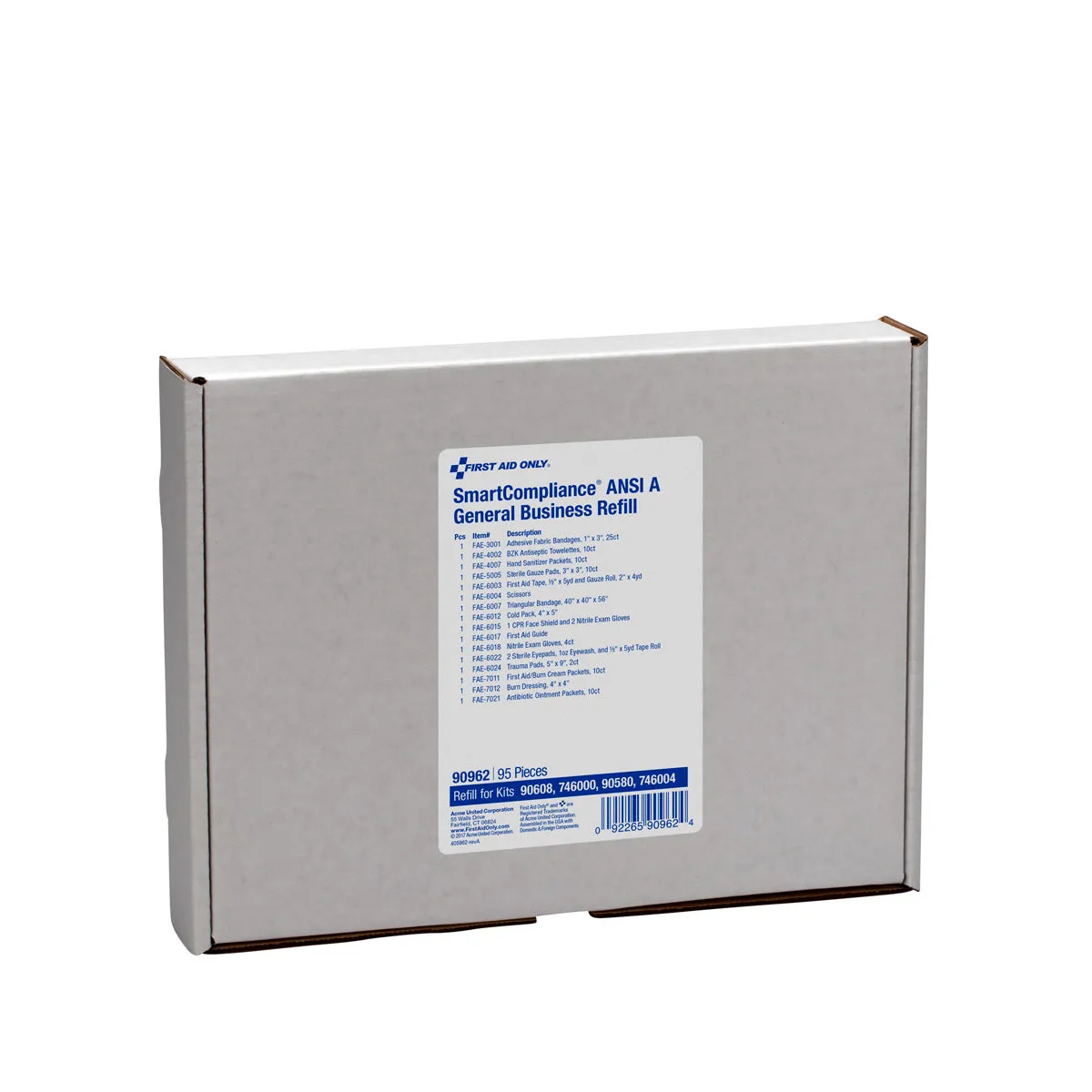 First Aid Only SmartCompliance refill ANSI A bedrift
