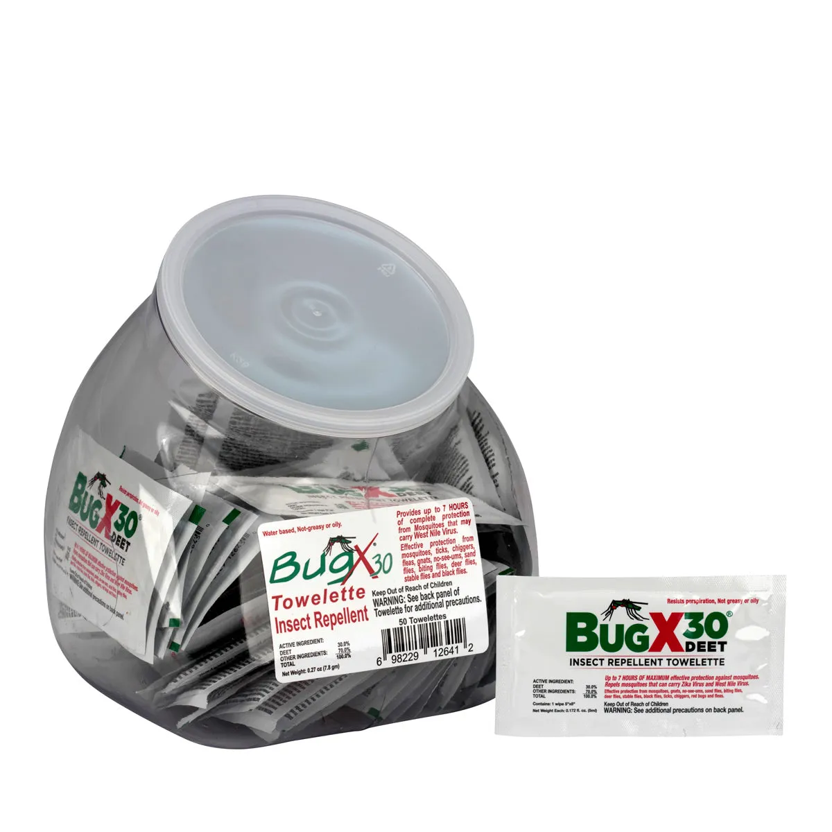 First Aid Only BugX30 insektservietter 50 stk DEET 30%