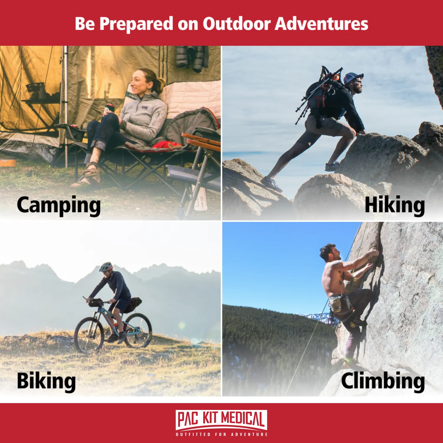 First Aid Only Pac-Kit Grab & Go Adventure førstehjelpssett 87 deler
