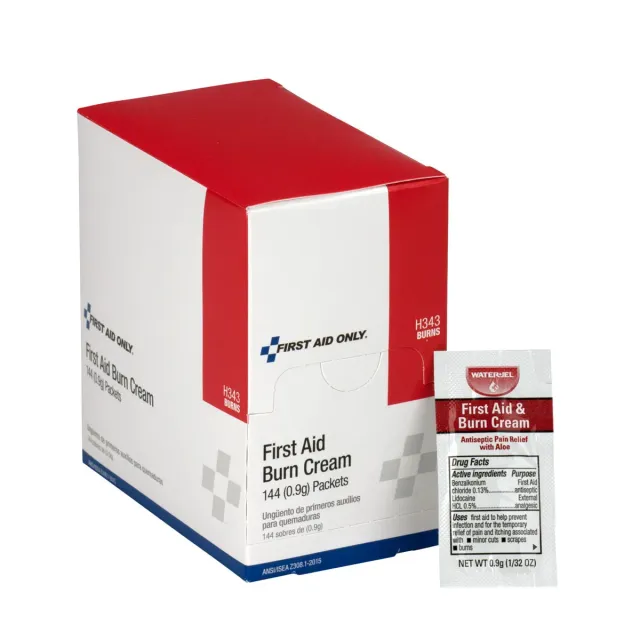 First Aid Only Burn Cream brannkrem 144 stk smertestillende