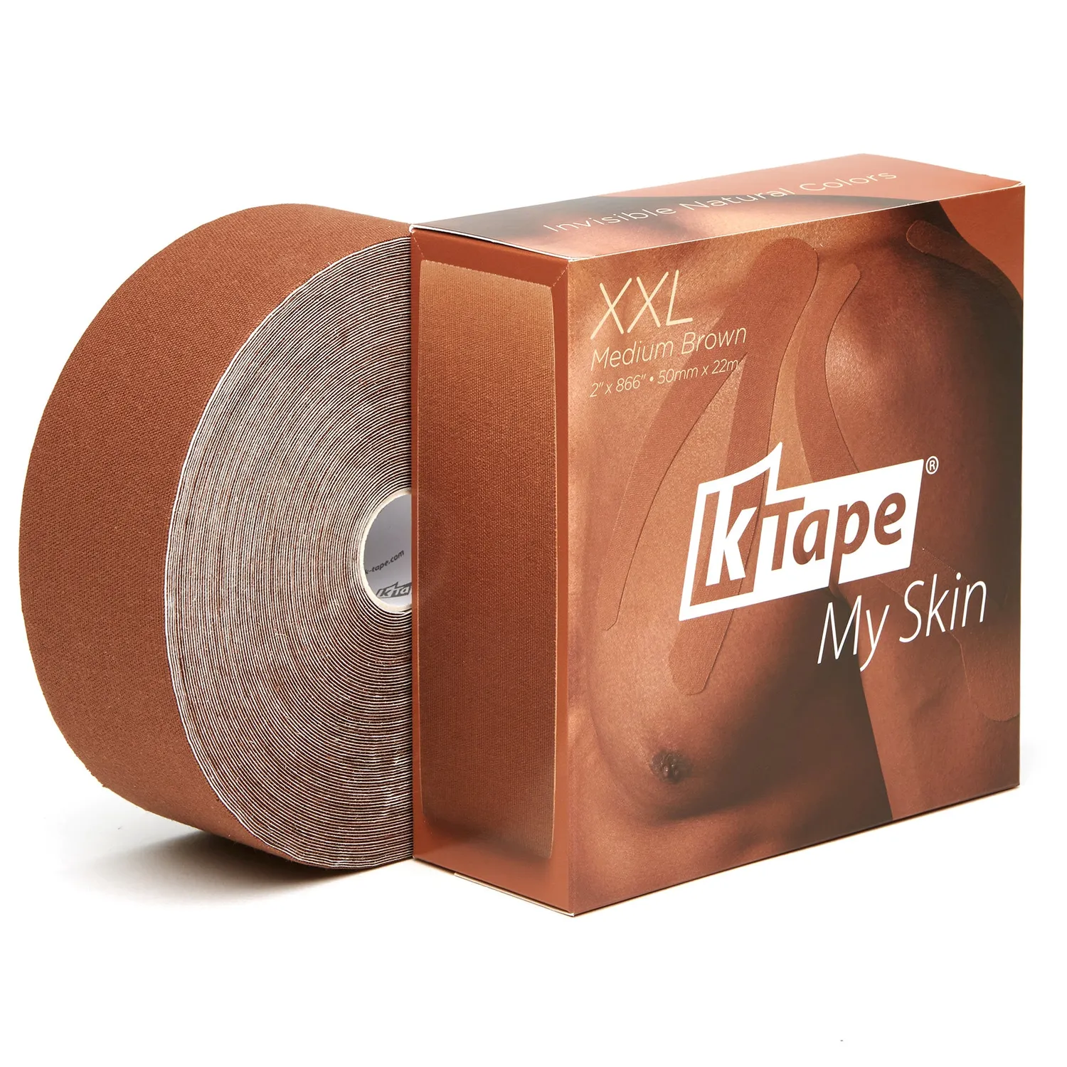 K-tape My Skin Medium Brown kinesiologitape 5cm x 22m