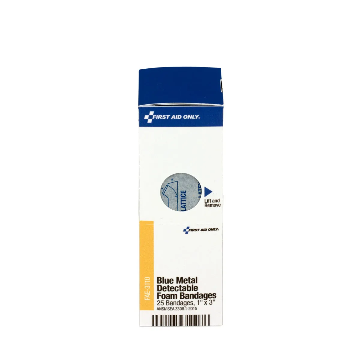 First Aid Only SmartCompliance skumplaster blå metall 2,5x7,6 cm 25 stk