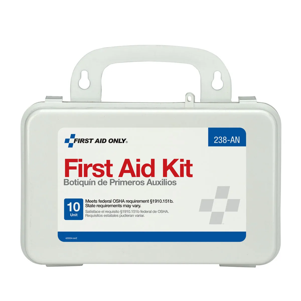 First Aid Only 10 Unit førstehjelpsskrin 65 stk plastboks