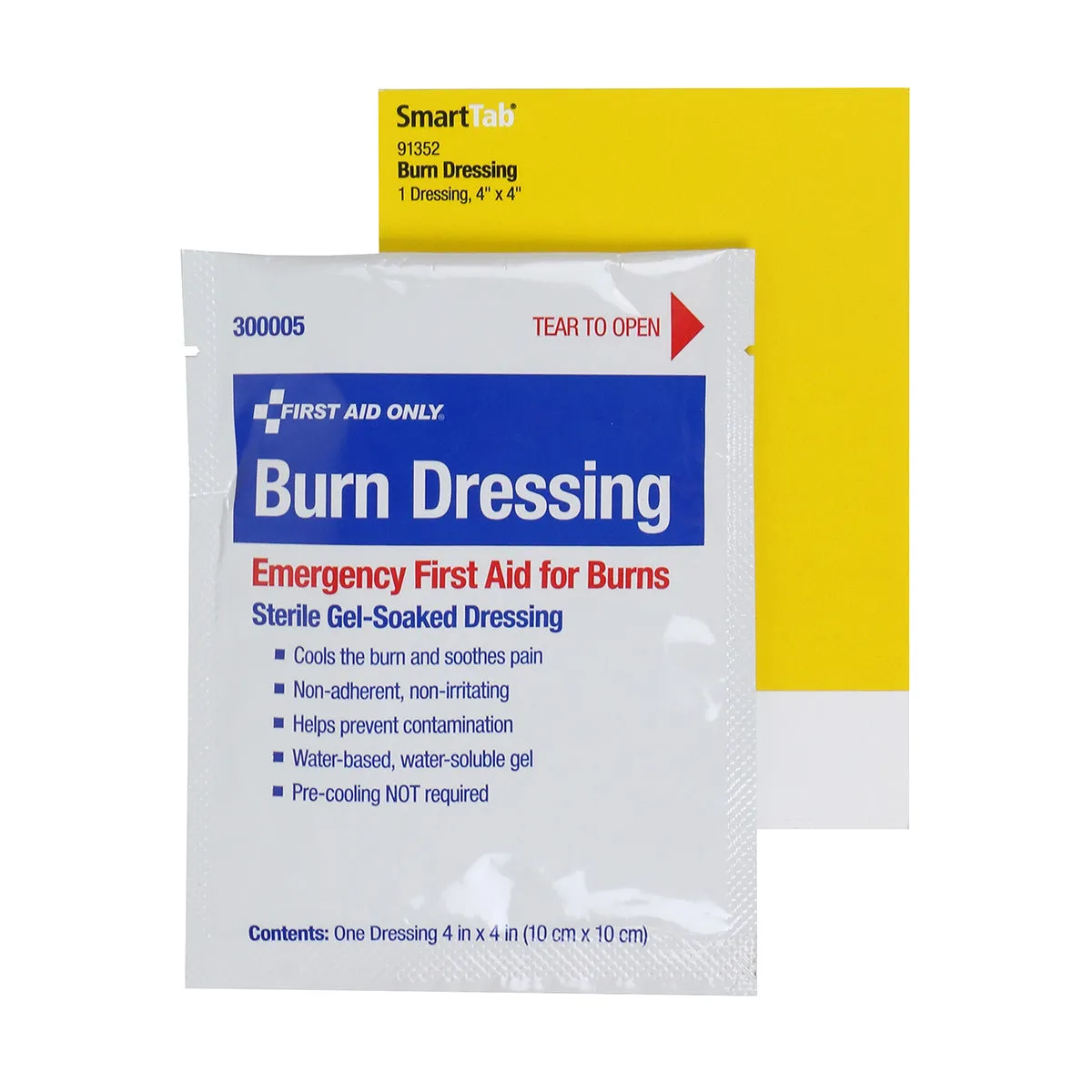First Aid Only SmartCompliance brannkompress 10x10 cm 1 stk gel