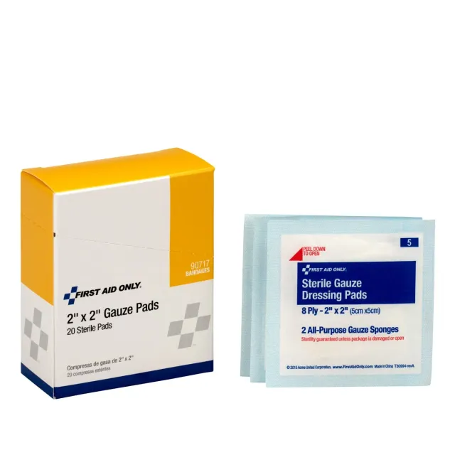 First Aid Only 5x5 cm sterile kompresser gasbind 20 stk