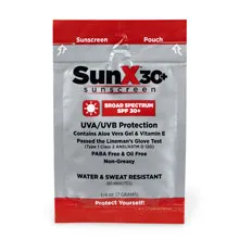 First Aid Only SunX30 solkrem SPF30 poser 4 stk vannfast
