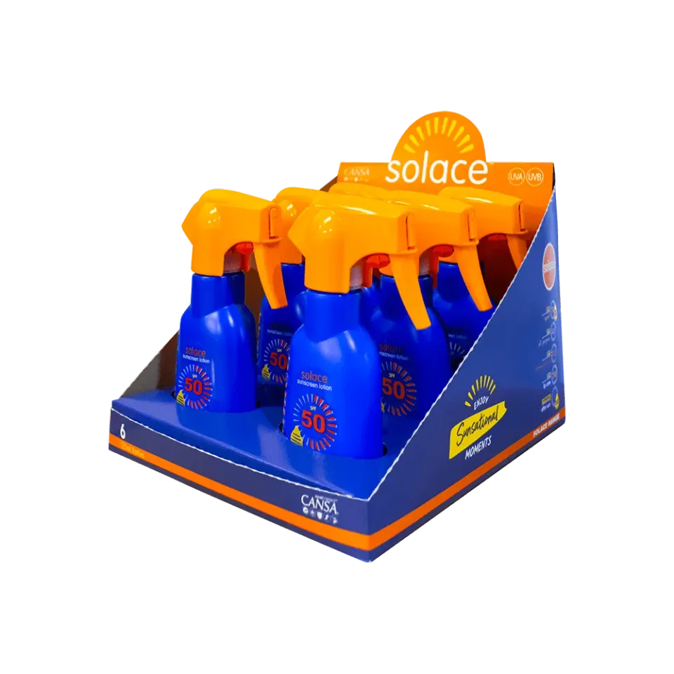 Solace SPF50 solkrem 125 ml 6-pakning