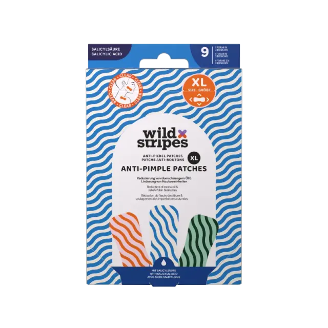 Wild Stripes Anti-Pimple Patches XL kviseplaster 9 stk