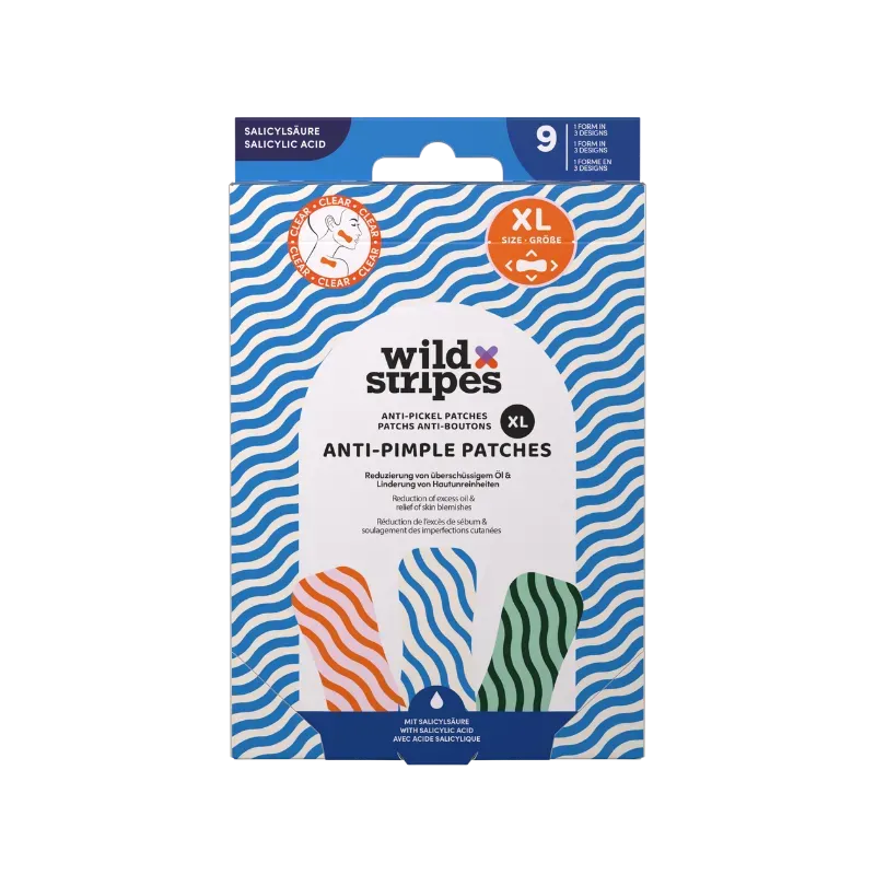 Wild Stripes Anti-Pimple Patches XL kviseplaster 9 stk