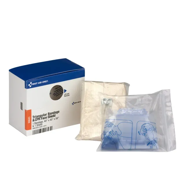First Aid Only SmartCompliance trekantbandasje + CPR-maske