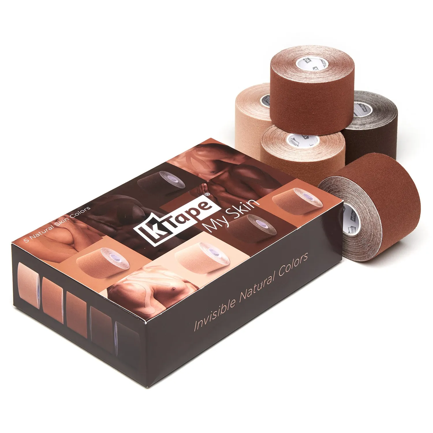 K-Tape My Skin Mixed Colors kinesiologitape 5 x 5 m hudtoner
