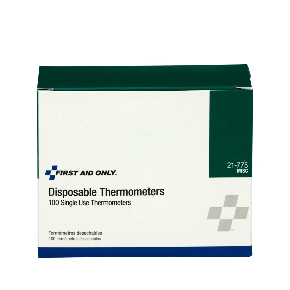 First Aid Only Disposable Thermometers termometer 100 stk engangs