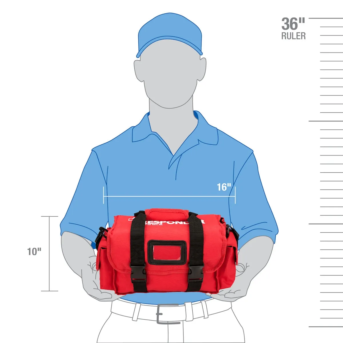 First Aid Only Deluxe First Responder førstehjelpsbag med tourniquet
