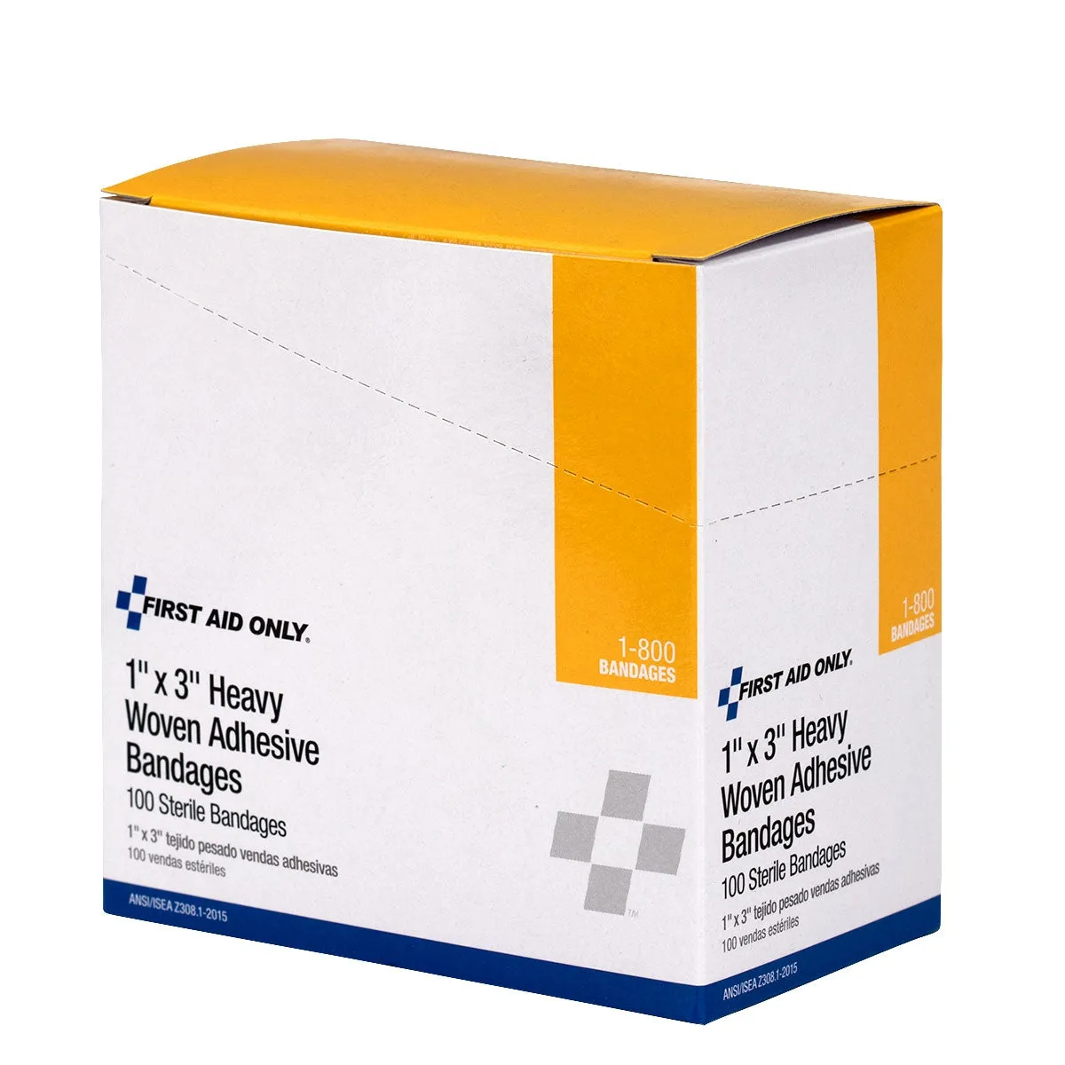 First Aid Only 1x3 Heavy Woven plaster stoff 100 stk