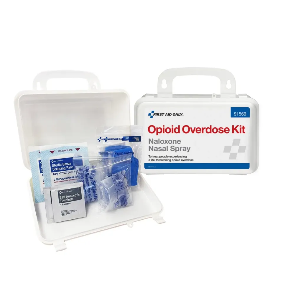 First Aid Only Opioid Overdose førstehjelpssett plast 2 spray