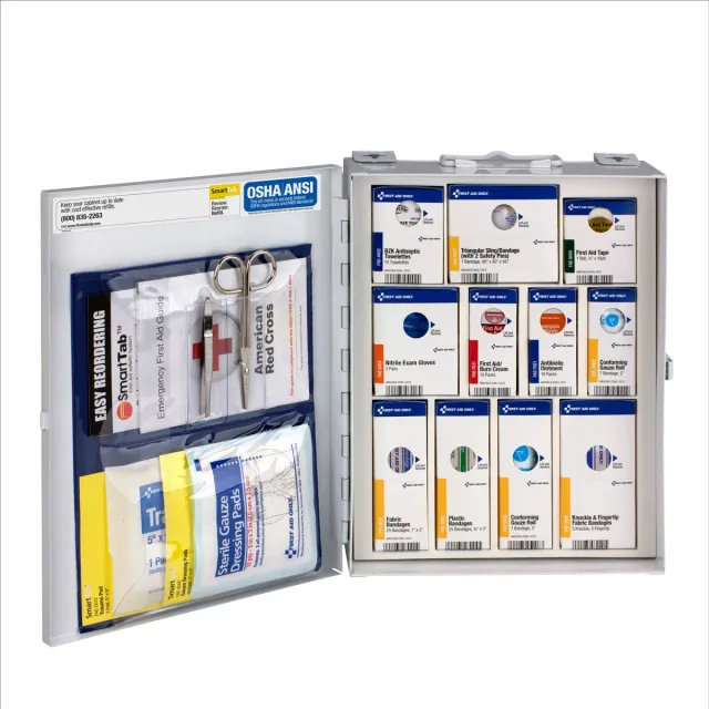 First Aid Only SmartCompliance førstehjelpsskap 25 personer metall
