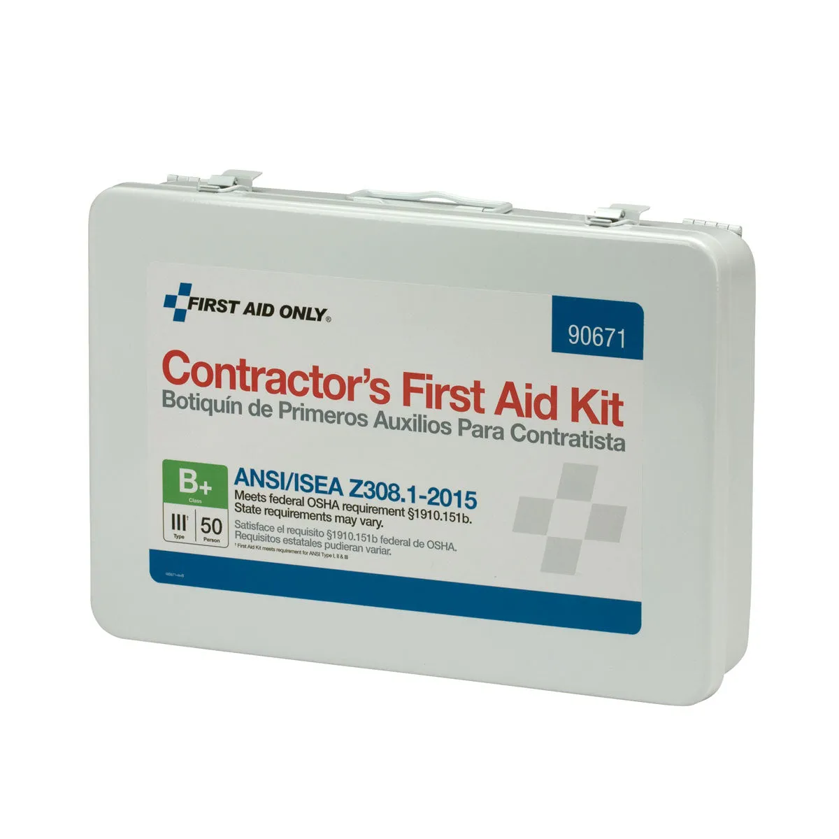 First Aid Only Contractor skap 50 personer metall ANSI B+