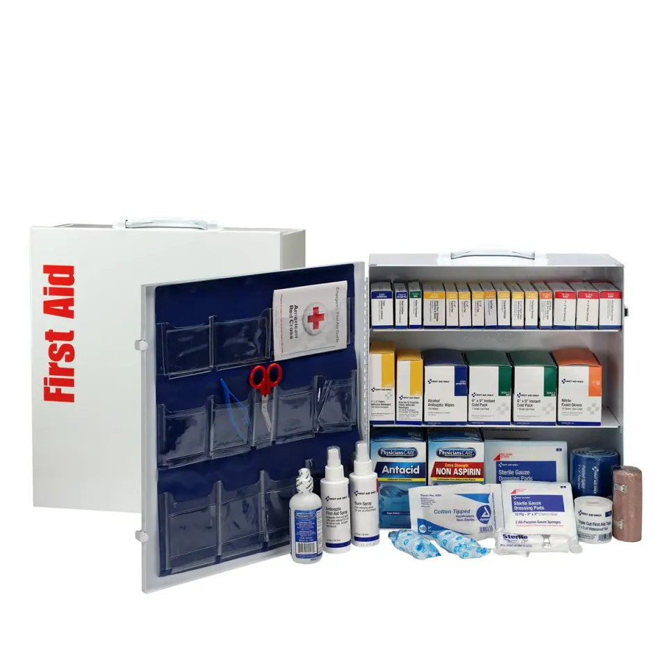 First Aid Only førstehjelpsskap metall 3 hyller 650 deler