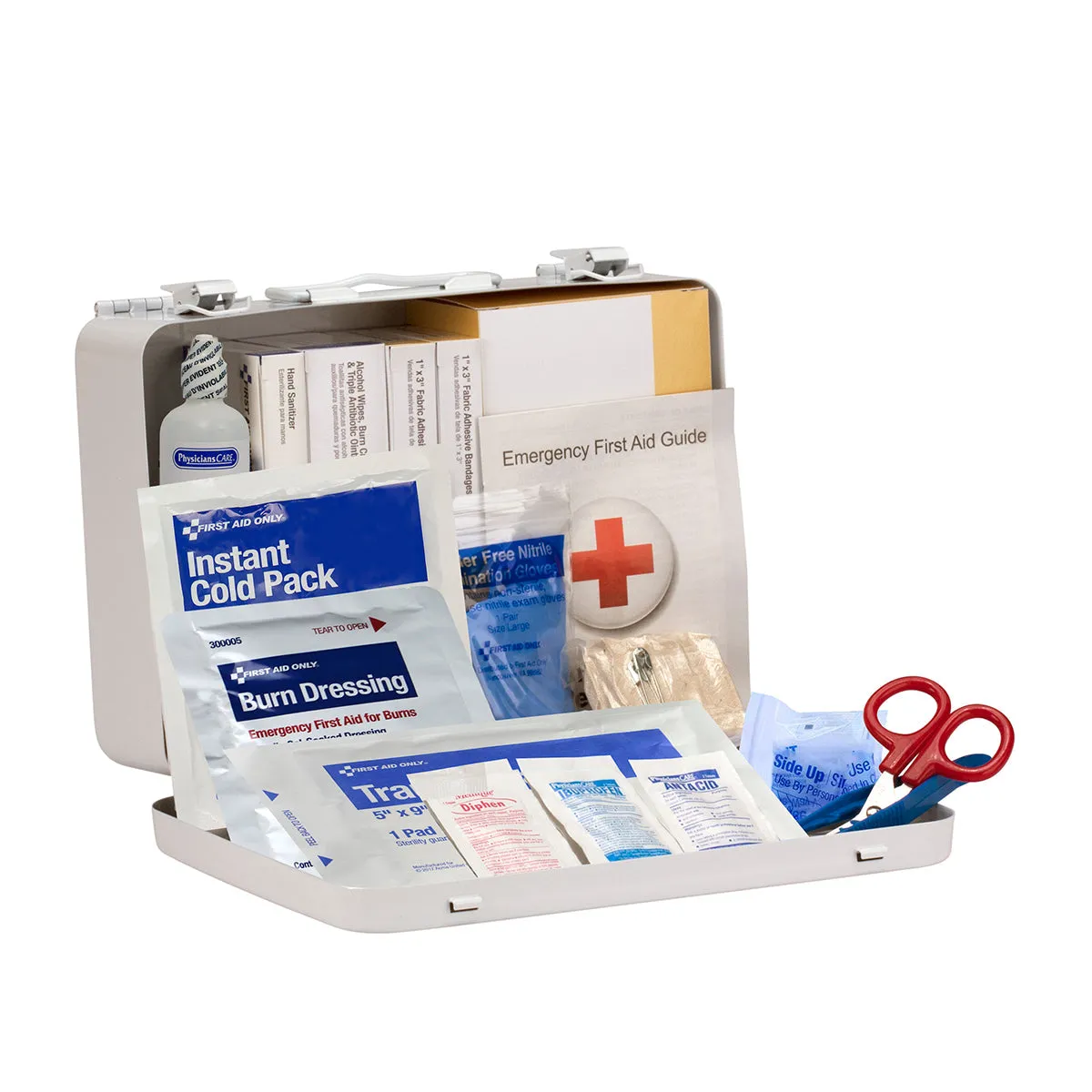 First Aid Only 25 Person ANSI A førstehjelpsskrin 115 stk metall
