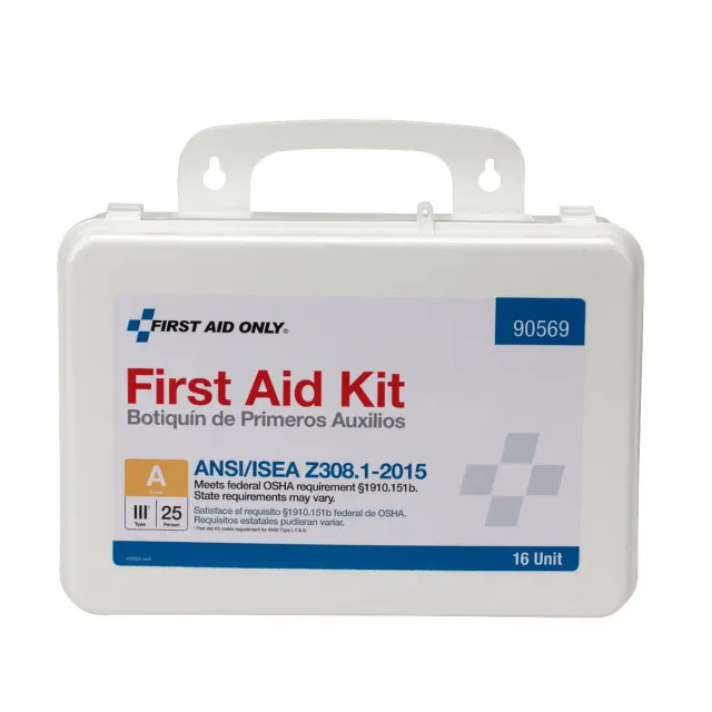 First Aid Only 16 Unit førstehjelpsskrin 82 deler ANSI A