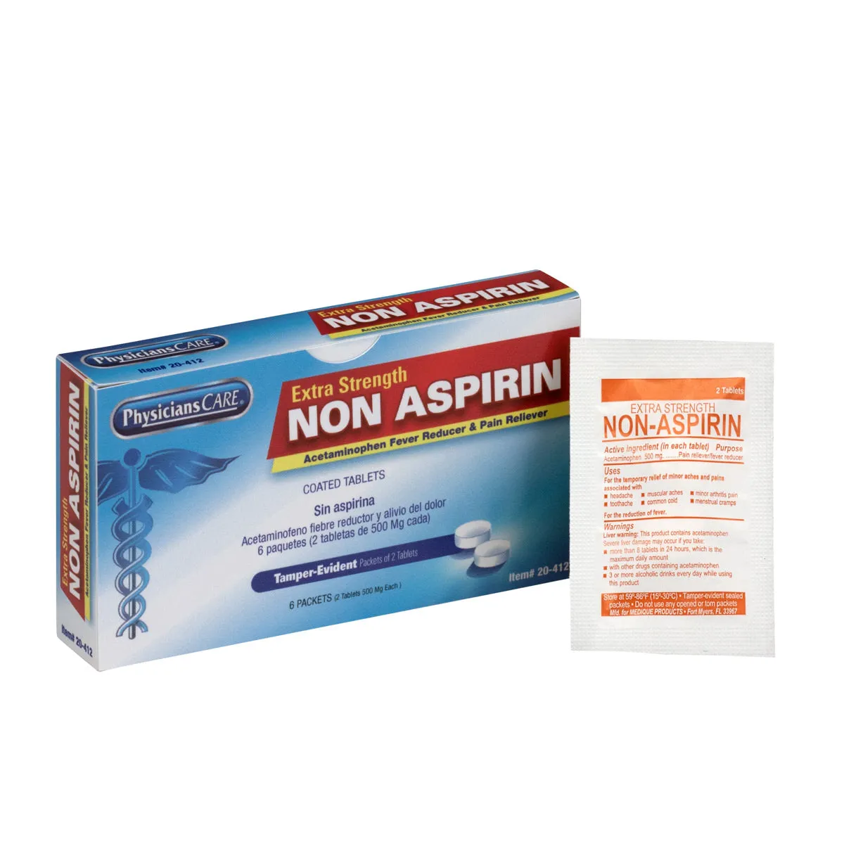 First Aid Only PhysiciansCare Non-Aspirin smertetabletter 12 stk