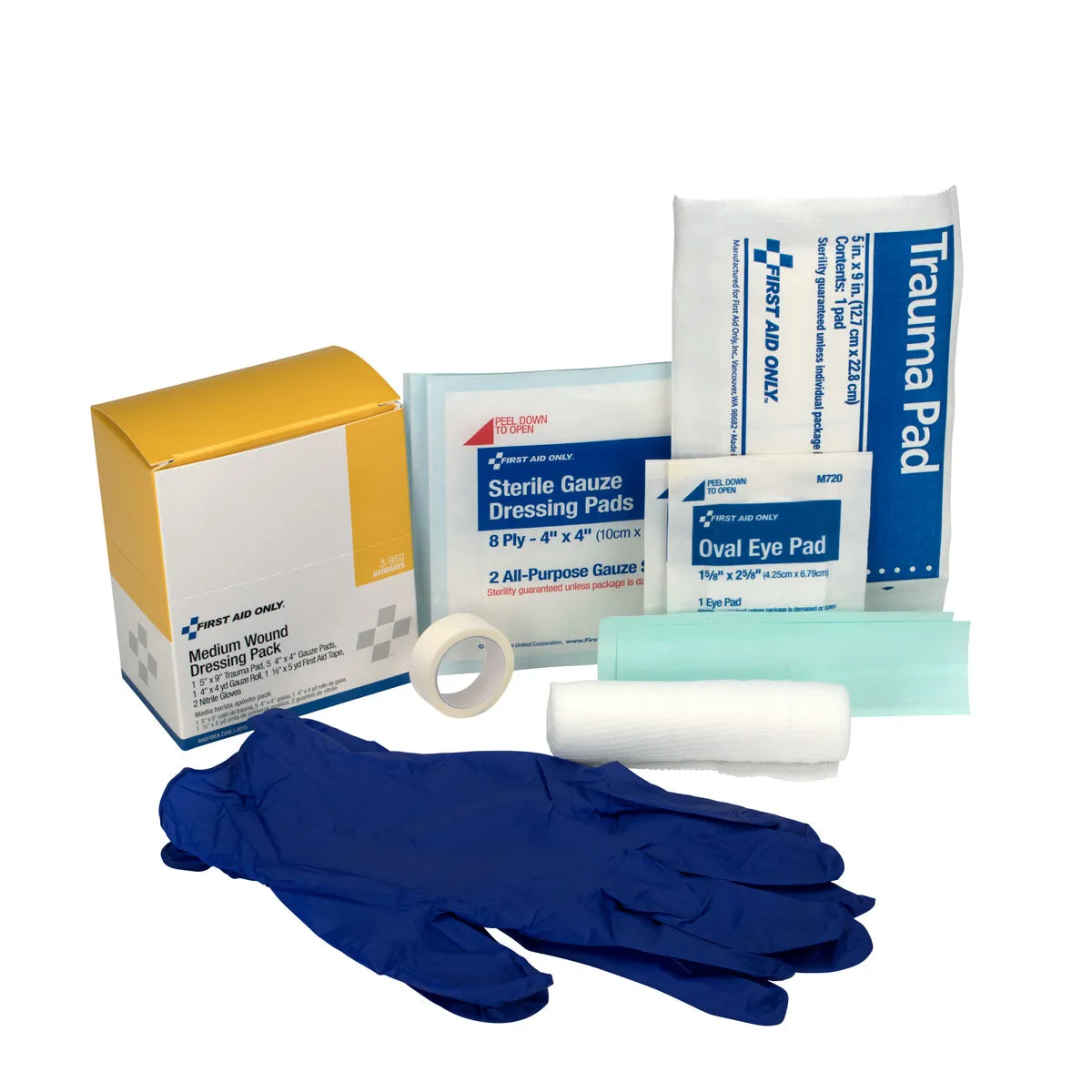 First Aid Only Medium Wound sårbehandlingssett 13 deler