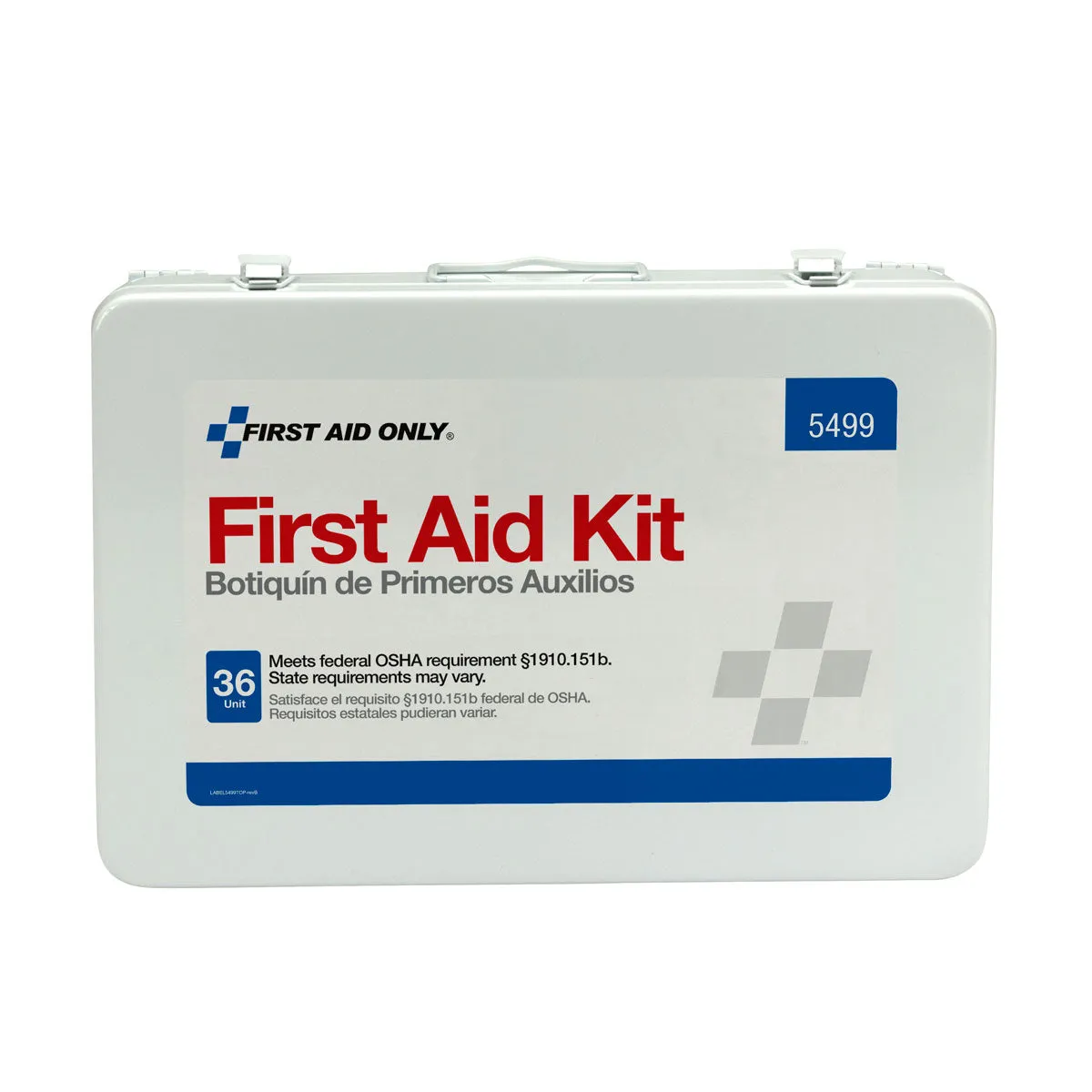 First Aid Only 36 Unit førstehjelpsskrin metall 50 pers vanntett