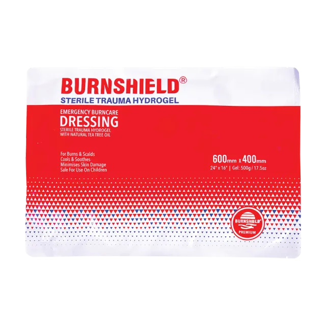 Burnshield brannbandasje 60x40 cm stor hydrogel