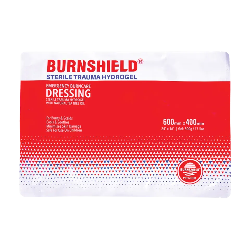 Burnshield brannbandasje 60x40 cm stor hydrogel