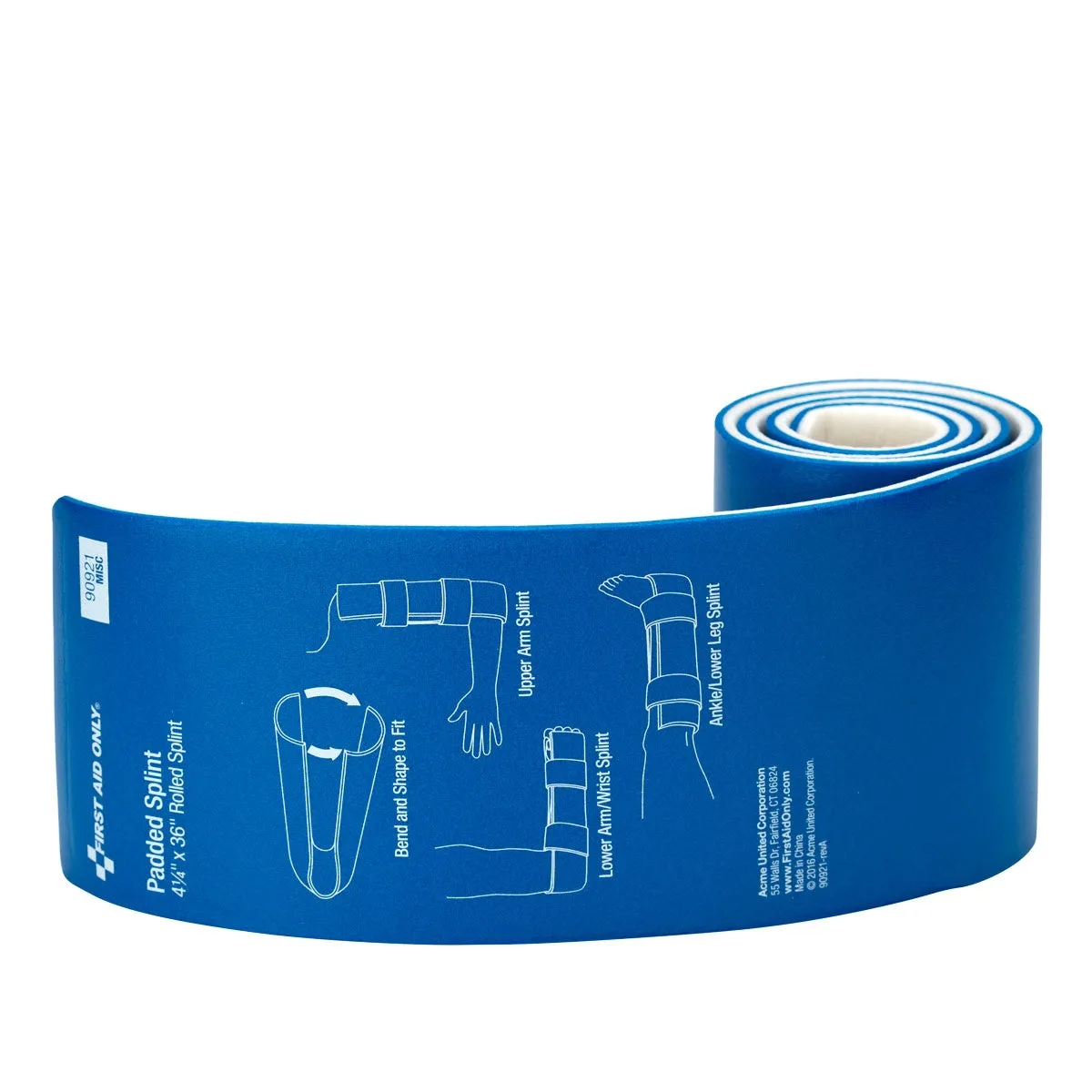 First Aid Only Padded Flexible Splint skinne 11x91 cm polstret