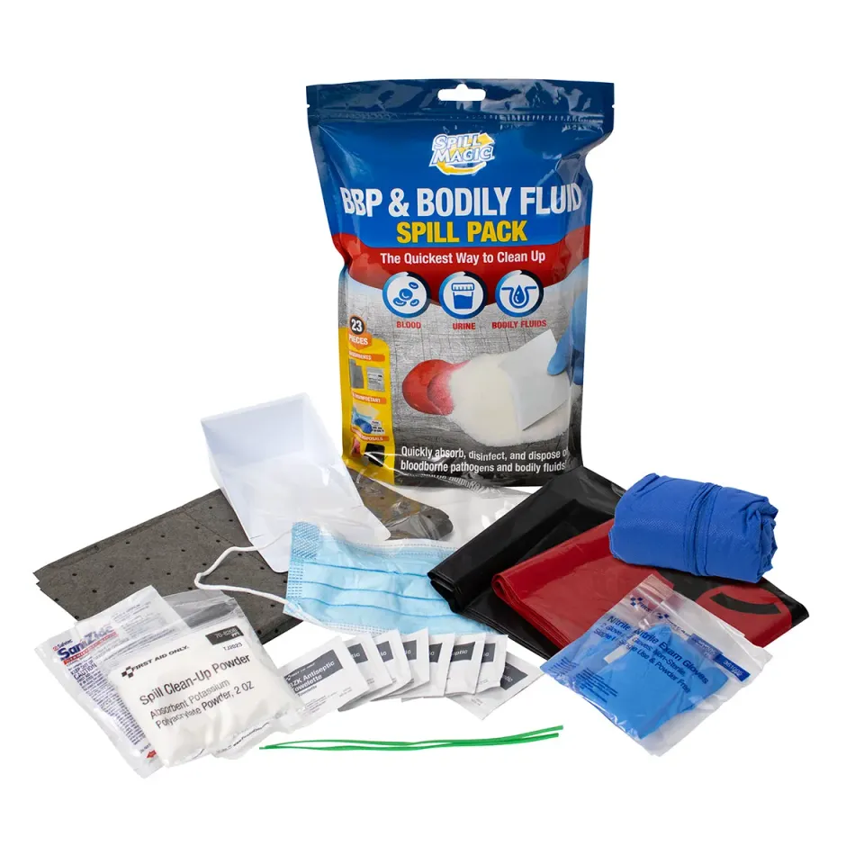 First Aid Only BBP Bodily Fluid sølsett smittevernsett kompakt