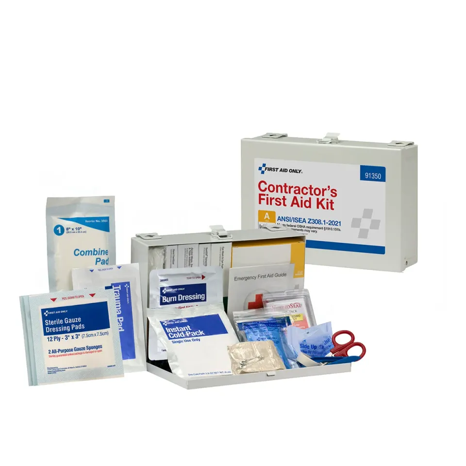 First Aid Only 25 Person ANSI A førstehjelpsskrin 181 deler metall