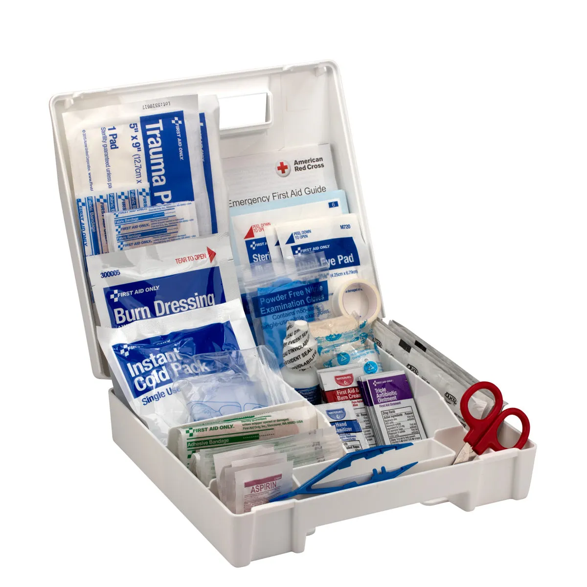 First Aid Only 25 Person førstehjelpsskrin plast 141 deler