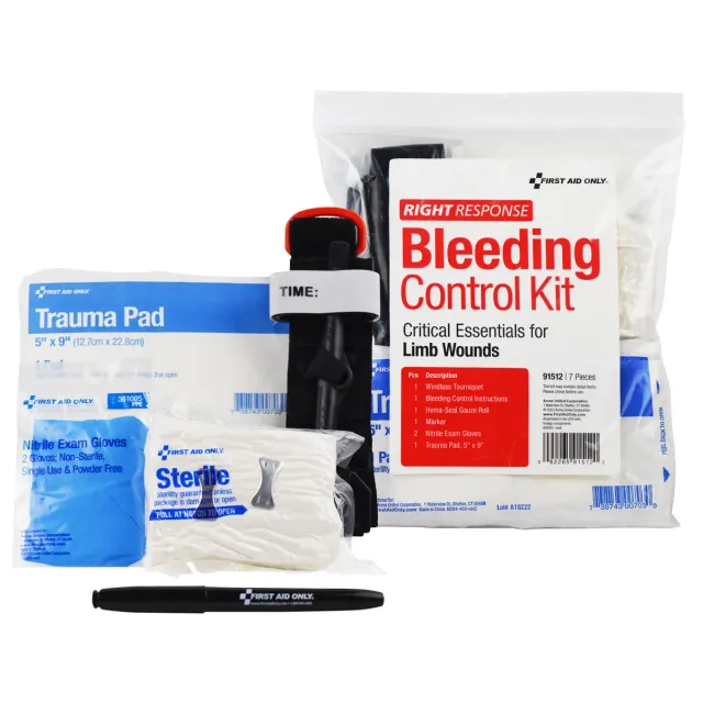 First Aid Only Critical Essentials blødningssett lem
